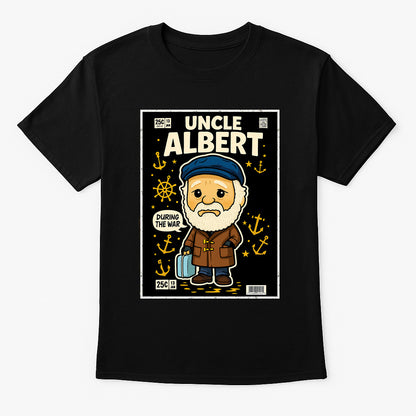Uncle Albert “During the War” Retro Comic Tee – Classic British Sitcom Inspired T-Shirt