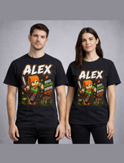 Minecraft Alex Build Explore Survive Gamer Graphic Unisex T-Shirt