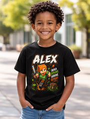 Minecraft Alex Build Explore Survive Gamer Graphic Unisex T-Shirt