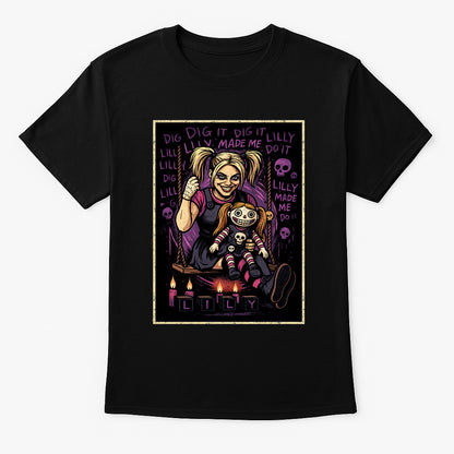 Alexa Bliss “Lilly Made Me Do It” Horror Comic Unisex T-Shirt – Twisted Women’s Division Fan Gear