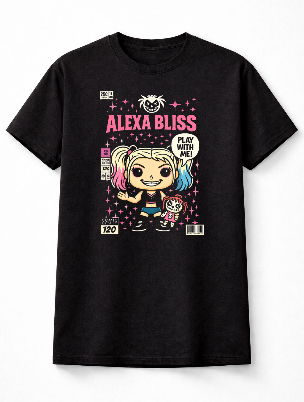 Alexa Bliss – Little Miss Bliss, The Goddess “Play With Me” Comic Edition Adults & Kids Unisex T-Shirt