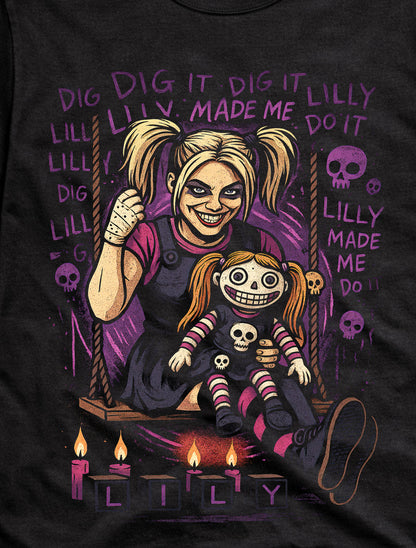 Alexa Bliss – Little Miss Bliss, The Goddess “Lilly Made Me Do It” Dark Edition Adults & Kids Unisex T-Shirt