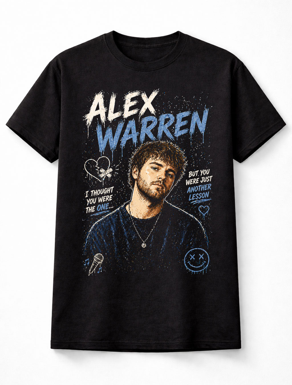 Alex Warren Little Orphan Alex Live Sad Songs Pop Artist Lyrics Graphic Unisex T-Shirt