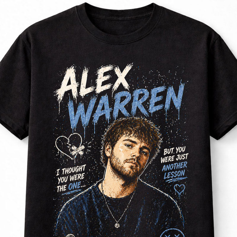Alex Warren Little Orphan Alex Live Sad Songs Pop Artist Lyrics Graphic Unisex T-Shirt