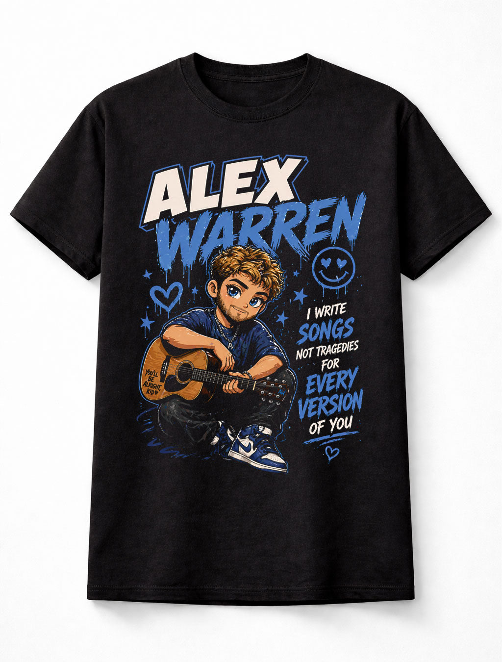 Alex Warren Little Orphan Alex Live Tour Singer Songwriter Pop Music Lyrics Graphic Unisex T-Shirt