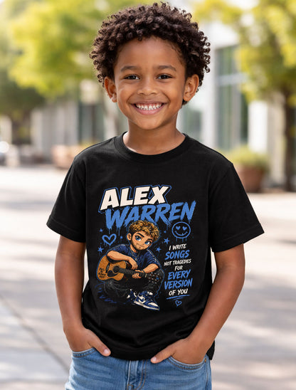 Alex Warren Little Orphan Alex Live Tour Singer Songwriter Pop Music Lyrics Graphic Unisex T-Shirt
