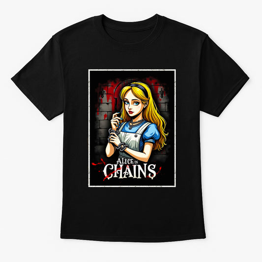 Alice In Chains “Alice in Wonderland” Unisex T-Shirt – Grunge Band Inspired Graphic Tee