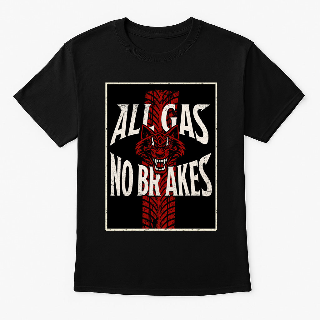 Jacob Fatu T-Shirt All Gas No Brakes Wrestling WWE Retro Unisex Black Graphic Tee