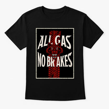 Jacob Fatu T-Shirt All Gas No Brakes Wrestling WWE Retro Unisex Black Graphic Tee