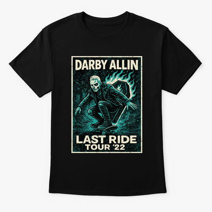 Darby Allin "Last Ride Tour '22" Unisex T-Shirt – Skateboarding Coffin Punk Graphic Tee