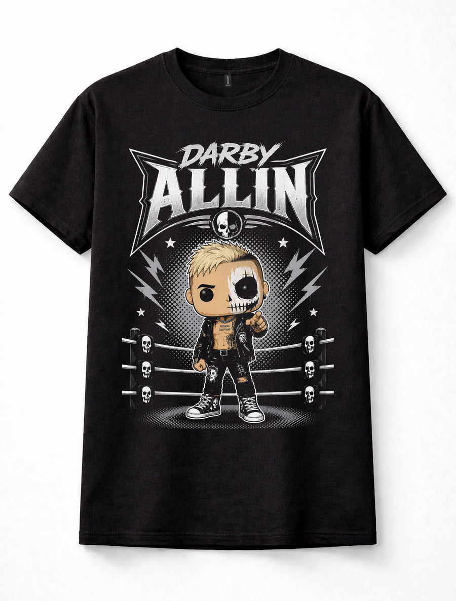 Darby Allin AEW All Elite Wrestling Skull Pop Graphic Unisex T-Shirt