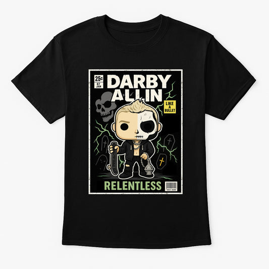 Darby Allin “Relentless” Unisex T-Shirt Pop Comic Style Tee