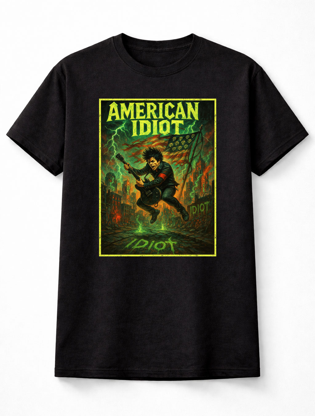 Green Day American Idiot Billie Joe Armstrong Punk Rock Anthem Adults & Kids Unisex T-Shirt