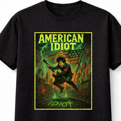 Green Day American Idiot Billie Joe Armstrong Punk Rock Anthem Adults & Kids Unisex T-Shirt