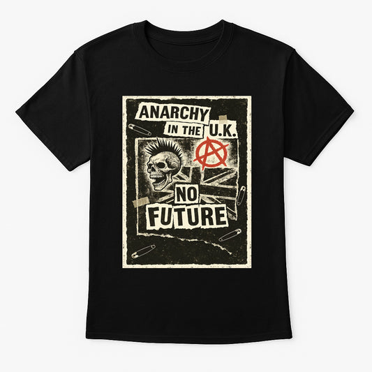 Anarchy in the U.K. Punk Rock Unisex T-Shirt Vintage Rebel Tee