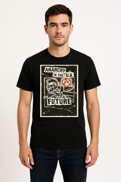 Anarchy in the U.K. Punk Rock Unisex T-Shirt Vintage Rebel Tee