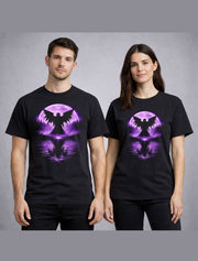 Angel Purple Moon Gothic Fantasy Horror Graphic Unisex T-Shirt