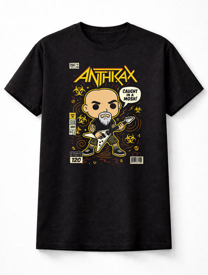 Scott Ian Anthrax T-Shirt Thrash Metal Mosh Unisex Black Graphic Tee