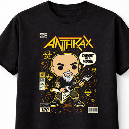 Scott Ian Anthrax T-Shirt Thrash Metal Mosh Unisex Black Graphic Tee