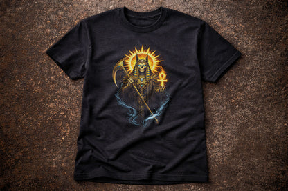 Anubis Egyptian God of the Dead Skull Skeleton T Shirt Gothic Dark Art Unisex