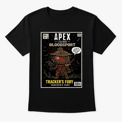 Apex Legends Bloodhound “Tracker’s Fury” Unisex T-Shirt – Bloodsport Hunter Retro Comic Tee