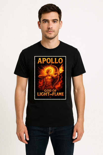 Apollo God of Light and Flame Unisex Mythology T-Shirt