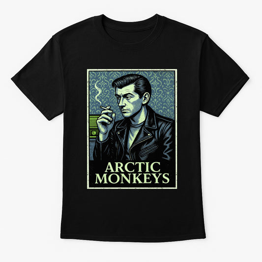 Arctic Monkeys Unisex T-Shirt – Retro Indie Rock Band Official Merch Graphic Tee