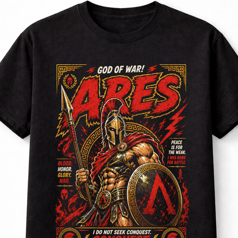 Ares Greek God of War Spartan Mythology Unisex T-Shirt