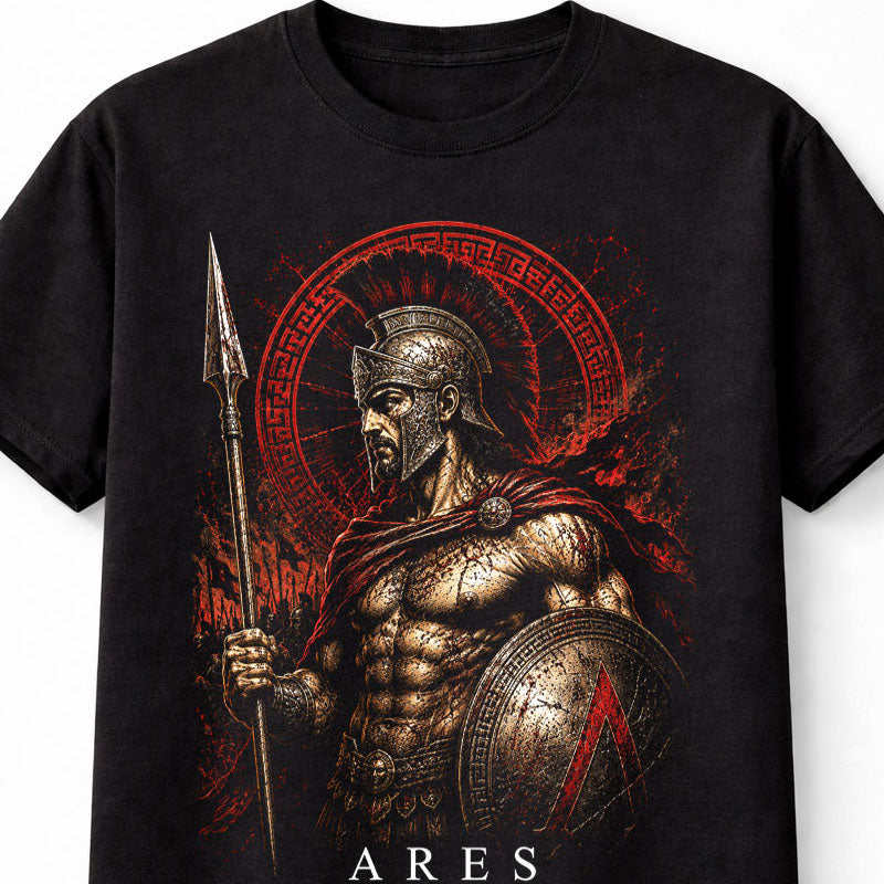 Ares Greek God of War Spartan Warrior Mythology Unisex T-Shirt