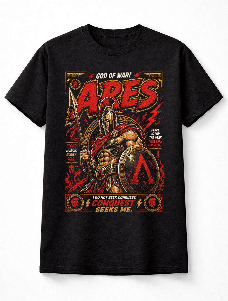 Ares Greek God of War Spartan Mythology Unisex T-Shirt