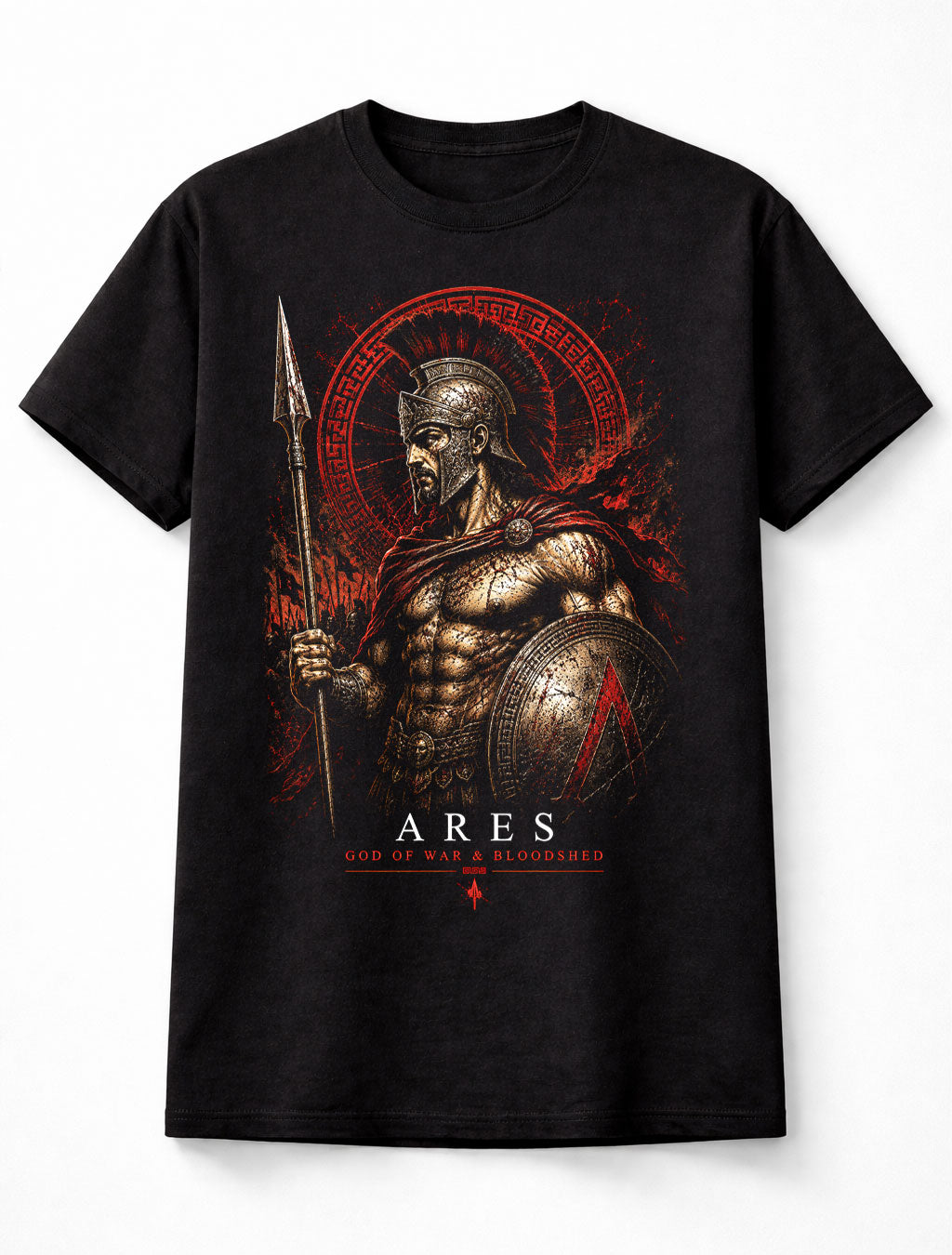 Ares Greek God of War Spartan Warrior Mythology Unisex T-Shirt