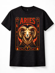 Aries Zodiac Ram Astrology Star Sign Fire Horoscope Birthday Unisex T-Shirt