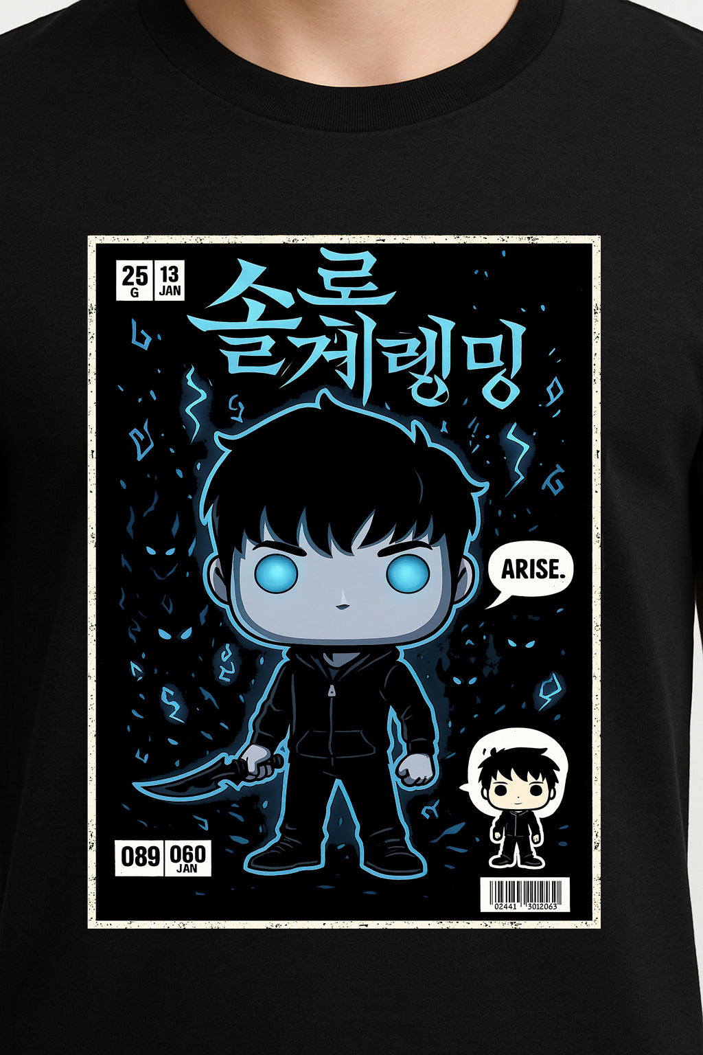 Solo Leveling Sung Jin-Woo Arise Shadow Monarch Anime Adults & Kids Unisex T-Shirt