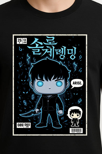 Solo Leveling Sung Jin-Woo Arise Shadow Monarch Anime Adults & Kids Unisex T-Shirt