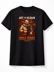Art the Clown Smile Wider Midnight Slaughter Tour 16 Horror Movie Adults Unisex T-Shirt