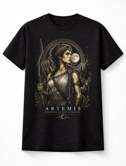 Artemis Greek Goddess of the Hunt Moon Mythology Unisex T-Shirt