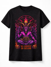 Baphomet Occult Gothic Demon Sigil As Above So Below Unisex T-Shirt