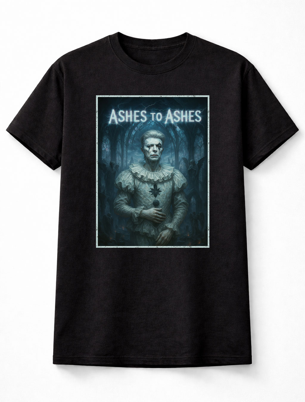David Bowie Ashes to Ashes Pierrot The Thin White Duke Glam Rock Icon Adults & Kids Unisex T-Shirt