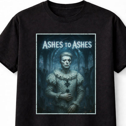 David Bowie Ashes to Ashes Pierrot The Thin White Duke Glam Rock Icon Adults & Kids Unisex T-Shirt