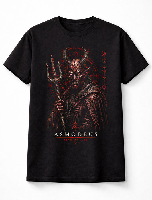 Asmodeus King of Lust Demon Gothic Horror Occult Metal Unisex T-Shirt