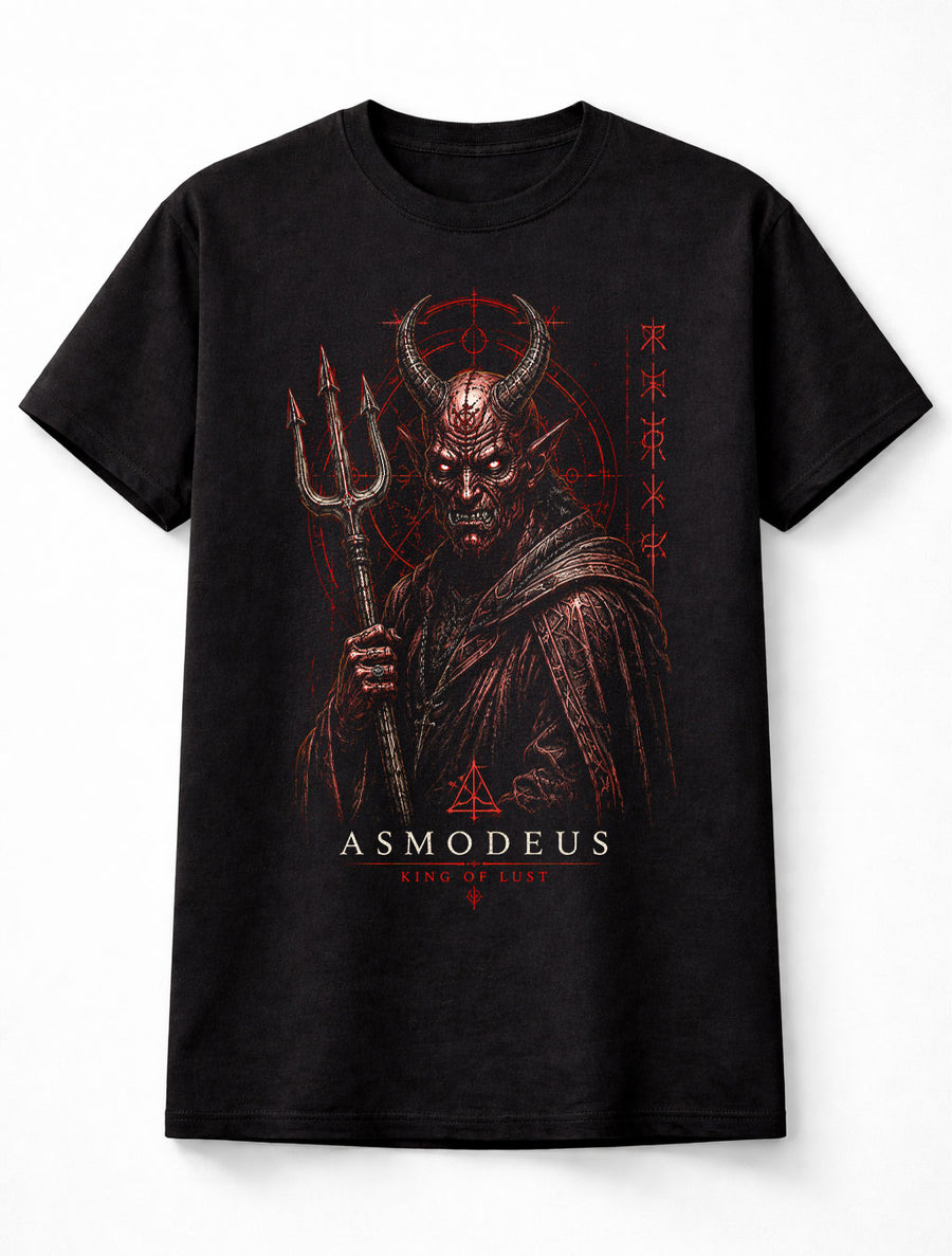 Asmodeus King of Lust Demon Gothic Horror Occult Metal Unisex T-Shirt