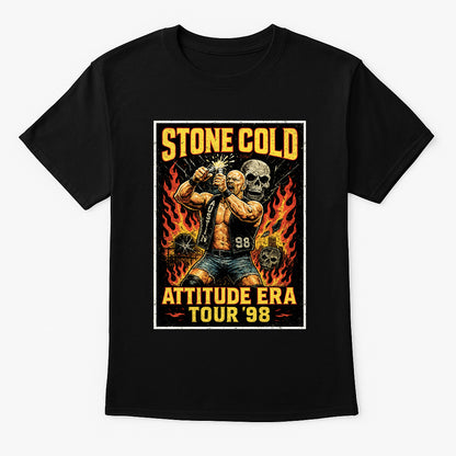 Stone Cold Attitude Era '98 Unisex T-Shirt – Retro Wrestling Graphic Tee