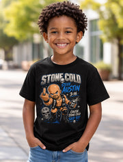 Stone Cold Steve Austin 3:16 Skull Beer Cartoon Attitude Era WWE Wrestling Unisex T-Shirt