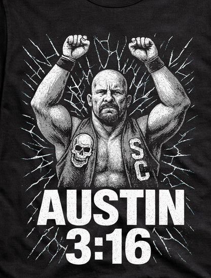“Stone Cold” Steve Austin – The Texas Rattlesnake Austin 3:16 Adults & Kids Unisex T-Shirt