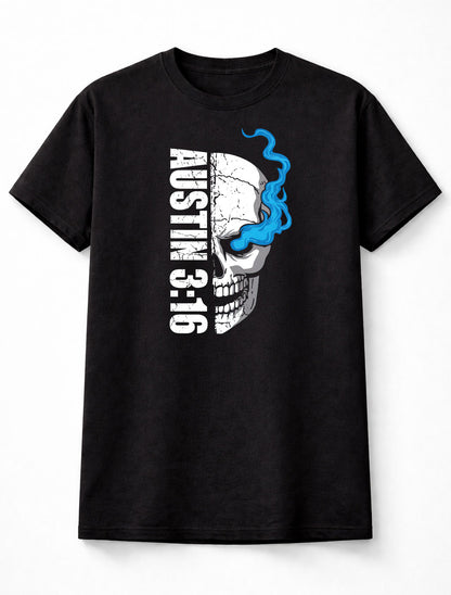 Austin 3:16 Skull Graphic Wrestling Adults & Kids Unisex T-Shirt