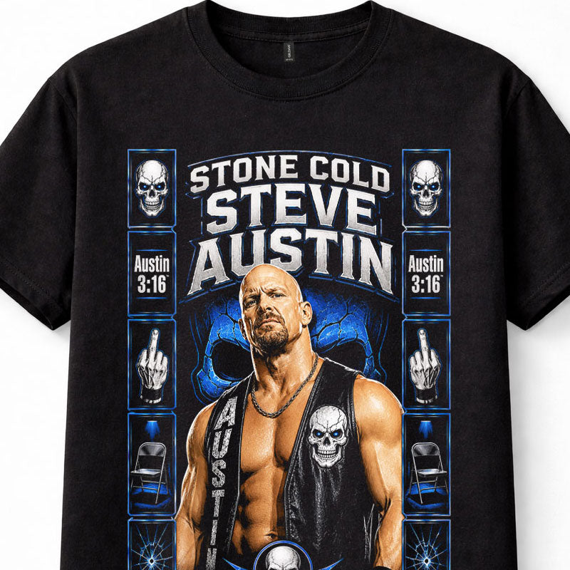 Stone Cold Steve Austin WWE Austin 3:16 Wrestling Skull Unisex T-Shirt