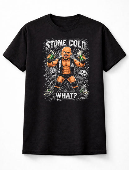 Stone Cold Austin 3:16 Wrestling Graphic T-Shirt Cartoon Wrestler Beer Smash Skull Design What Catchphrase Fan Tee Adults & Kids Unisex T-Shirt