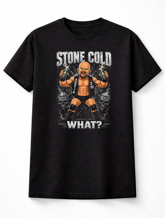 Stone Cold Austin 3:16 Skull Beer Smash Wrestling T-Shirt Cartoon Wrestler Graphic What Catchphrase Attitude Style Fan Tee Adults & Kids Unisex T-Shirt