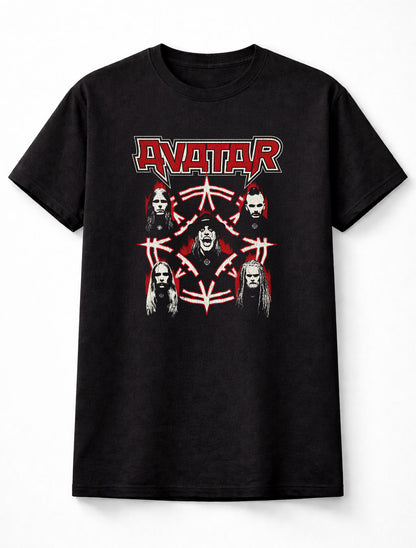 Avatar Band T-Shirt Heavy Metal Occult Unisex Black Graphic Tee