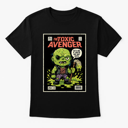 The Toxic Avenger Retro Comic Book T-Shirt – Cult Classic Superhero Horror Graphic Tee